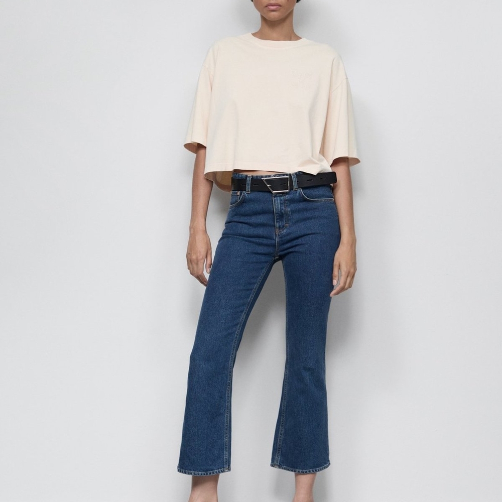 Closed Blue Cropped Flare Jeans